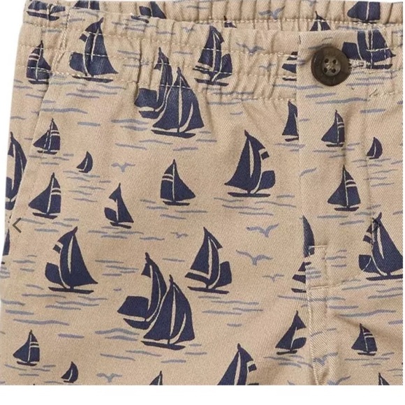 NEW Janie and Jack Boys Sailboat Print Twill Short - Picture 3 of 4